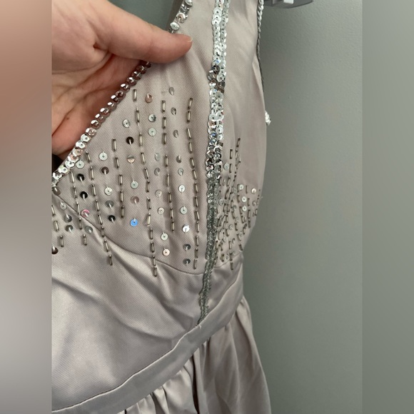 ModCloth Sterling Showers Dress | Balletcore formal dress silky sequins beading - Picture 6 of 15